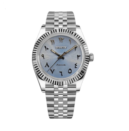 Seikojust | Ice Blue Arabic Textured